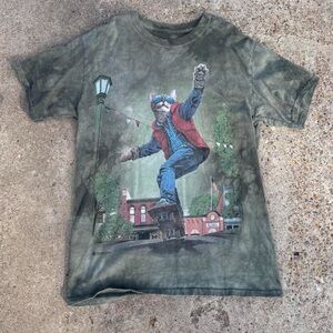 The Mountain Olive tie diy Green T-Shirt